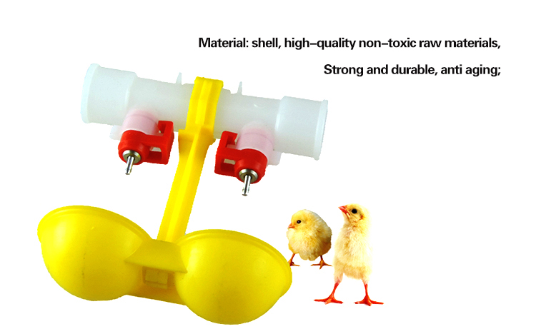Chicken feed nipple drinker with hanging cups