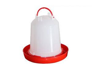 Auto chicken feeder plastic water barrels