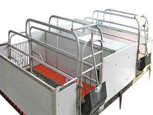 Pig farrow gestation crates