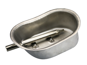 Pig feeder water bowl with stainless steel