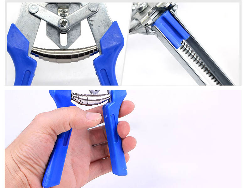 Cage fastener applicator plier