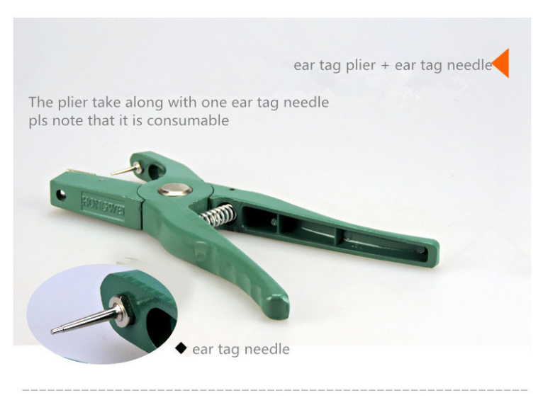Cattle ear tag applicator