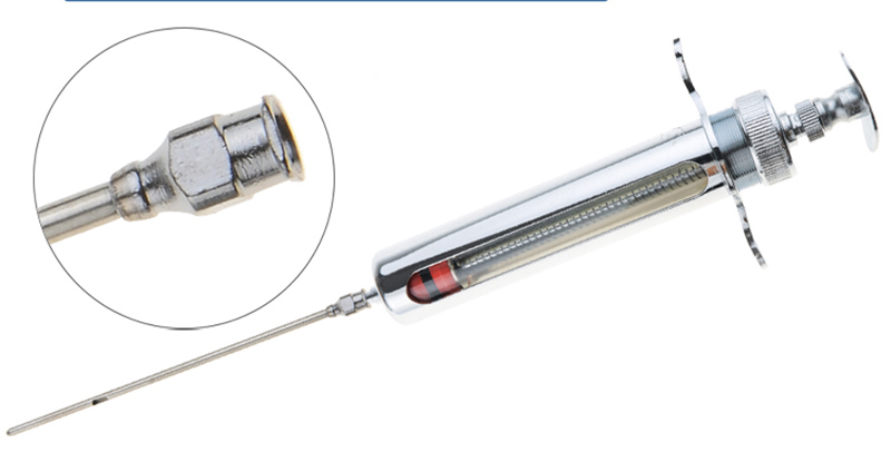 Metal syringe needle