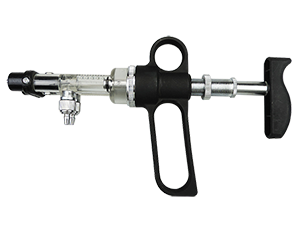 Syringe pump with double-barreled