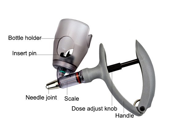 Exported plastic vaccine syringe