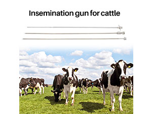 Artificial cattle insemination gun