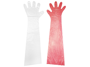 Long veterinary artificial insemination gloves disposable
