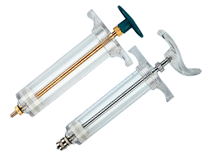 Stainless steel syringe